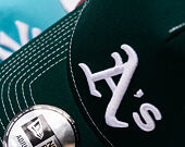 Kšiltovka New Era - MLB Contrast Stitch WS Retro 9FORTY Trucker - Oakland Athletics - Dark Green