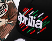 Kšiltovka New Era - PIAGGIO Print 9FORTY Trucker - Black