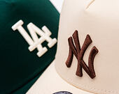 Kšiltovka New Era - MLB League Essential 9FORTY A-Frame - NY Yankees - Cream / Auburn