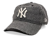 Kšiltovka New Era - MLB Houndstooth 9TWENTY - NY Yankees - Black