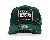 Kšiltovka New Era - Buffalo Distressed Patch 9FORTY A-Frame - Dark Green