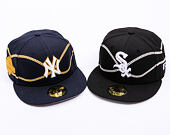 Kšiltovka New Era - MLB Chain Wrap 59FIFTY - Chicago White Sox - Black