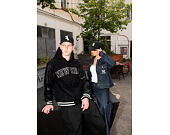 Bunda New Era - Hooded Varsity Jacket - Black