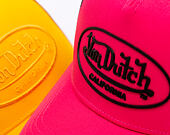 Kšiltovka Von Dutch - Trucker - Rubber Logo Pink/Black