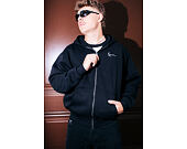 Mikina Karl Kani - Chest Signature Essential Oversized Zip Hoodie - Black