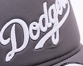 Kšiltovka New Era - MLB Foam Script 9FORTY Trucker - LA Dodgers - Graphite