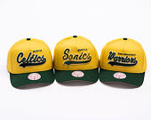 Kšiltovka Mitchell & Ness - Harvest Gold Pro Crown - Boston Celtics - Gold/Green