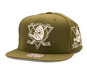 Kšiltovka Mitchell & Ness - NHL Fashion Basic Snapback Vntg - Anaheim Ducks - Olive
