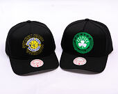 Kšiltovka Mitchell & Ness - NBA Tilted Pro Snapback - Boston Celtics - Black