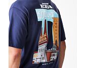 Triko New Era - Branded Location Oversized Tee - Navy