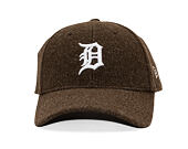 Kšiltovka New Era - MLB Melton Wool 9FORTY - Detroit Tigers - Brown / White