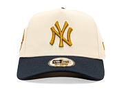 Kšiltovka New Era - MLB WS Patch 9FORTY A-Frame - NY Yankees - Cream / Navy