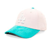 Dětská Kšiltovka New Era - MLB Kids Cord 9FORTY - LA Dodgers - Light Pink / Mint