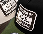 Kšiltovka New Era - Branded Camo Patch 9FORTY A-Frame - Black / Rifle Green