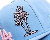 Kšiltovka New Era - MLB Palm & Taco 59FIFTY - LA Dodgers - Sky Blue / Pink UV