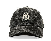Kšiltovka New Era - MLB Washed Paisley 9TWENTY - NY Yankees - Black