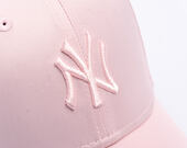 Dámská Kšiltovka New Era - MLB Satin 9FORTY - NY Yankees - Blush Pink