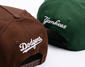 Kšiltovka New Era - MLB Outline Script 9FORTY A-Frame - LA Dodgers - Chestnut Brown