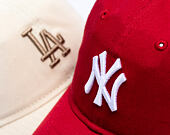 Dámská Kšiltovka New Era - MLB Essential Midi Logo 9TWENTY - NY Yankees - Pinot Red