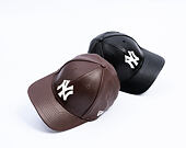 Kšiltovka New Era - MLB IMAGE DROP - Leather 9FORTY M-CROWN - NY Yankees - Brown