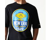 Triko New Era - Fruit Graphic Oversized Tee - Black