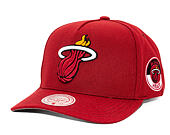 Kšiltovka Mitchell & Ness - Miami Heat - Double Clutch Pro Snapback - Red