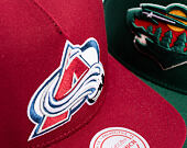 Kšiltovka Mitchell & Ness - Colorado Avalanche - Double Clutch Pro Snapback - Maroon