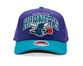 Kšiltovka Mitchell & Ness - NBA Team Arch Snapback - Charlotte Hornets - Purple / Teal