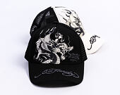 Kšiltovka Ed Hardy - Mono Giant Dragon Twill Front Mesh Trucker - Black/Black
