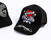 Kšiltovka Ed Hardy - Love-Slowly Twill Front Mesh Trucker - Black