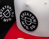 Kšiltovka Brixton - Crest MP Snapback - Off White/Rush