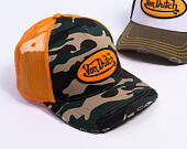 Kšiltovka Von Dutch - Trucker - Classic Logo Camo/Orange