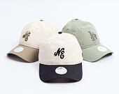 Dámská Kšiltovka New Era - Branded Linen 9TWENTY - Stone / Navy
