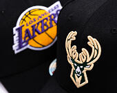 Kšiltovka Mitchell & Ness  - NBA Classic Red Snapback Custom Patch - Milwaukee Bucks - Black