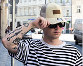 Kšiltovka New Era - Branded Denim Leather Patch 9FORTY A-Frame Trucker - Camel