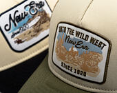 Kšiltovka New Era - Branded Wild West Patch 9FORTY M-CROWN A-Frame Trucker - New Olive / Stone