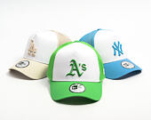 Kšiltovka New Era - MLB Essential 9FORTY A-Frame Trucker - Oakland Athletics - Green / White