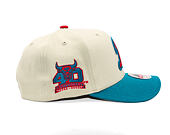 Kšiltovka Mitchell & Ness - NBA - First Letter - Chicago Bulls - Sand/Blue