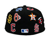 Kšiltovka New Era - MLB All Over Logo 59FIFTY - Black