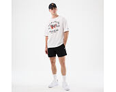 Triko New Era - Branded Oversized Graphic Tee - White