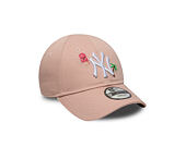 Dětská Kšiltovka New Era - MLB Summer Icon 9FORTY - NY Yankees - Pink Rouge / White