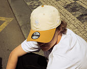 Kšiltovka New Era - MLB Mini Logo Washed Contrast 9TWENTY - NY Mets - Cream / Dusted Ochre