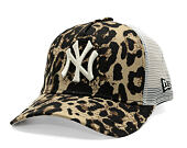 Dámská Kšiltovka New Era - MLB Summer Leopard 9FORTY M-CROWN A-Frame Trucker - NY Yankees - Brown