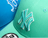 Kšiltovka New Era - MLB League Essential 9FORTY - NY Yankees - Green / Sky Blue