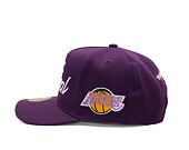Kšiltovka Mitchell & Ness - Player Script Hwc - NBA - Los Angeles Lakers - Shaquille O'Neal - Purple