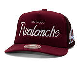 Kšiltovka Mitchell & Ness - Head Coach Trucker - NHL - Colorado Avalanche - Maroon