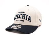 Kšiltovka New Era - Contrast Visor M-CROWN 9FORTY - Baseball Czechia - Ivory