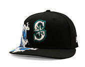 Kšiltovka New Era - MLB "Tidal Wave" 59FIFTY - Seattle Mariners - Black