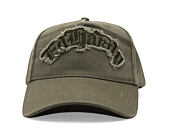 Kšiltovka Ed Hardy - Distressed Gothic 6 Panel Cap - Olive