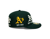 Kšiltovka New Era - MLB IMAGE DROP All-Over 59FIFTY Low Profile - Oakland Athletics - Green
